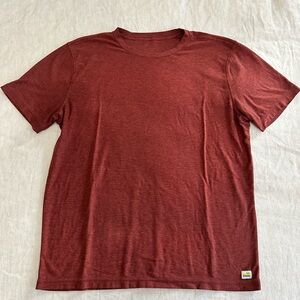Vuori Strato Tech Tee - Medium Red Heather